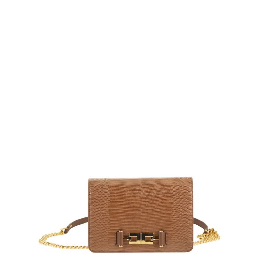 Elisabetta Franchi Women Reptile-Effect Shoulder Bag